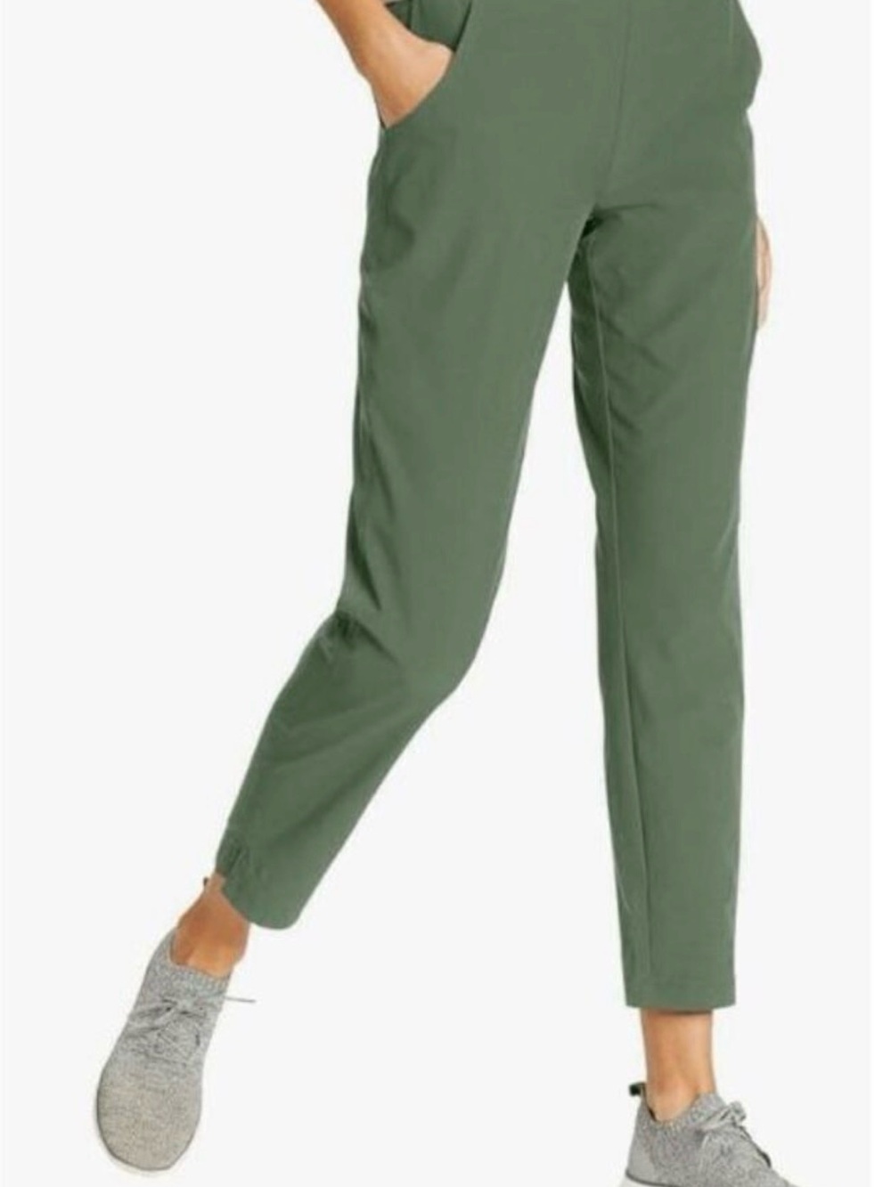 Olive Green Tapered Jogger Pants